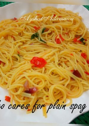A picture of Plain spag.