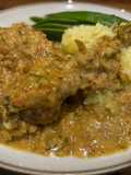 Pintada en Pepitoria - guinea fowl with almond and saffron sauce