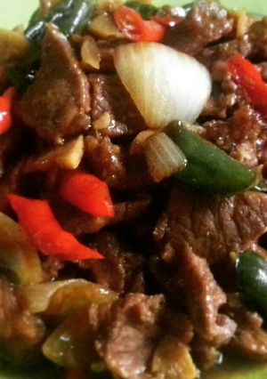 Foto resep Daging sapi masak lada hitam