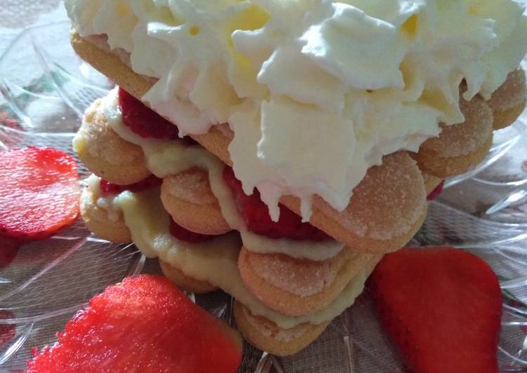 Torretta monoporzione golosa con fragole