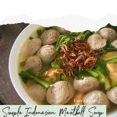รูปของ Easy Cooking: Simple Indonesian Meatball Soup (Bakso Kuah)
