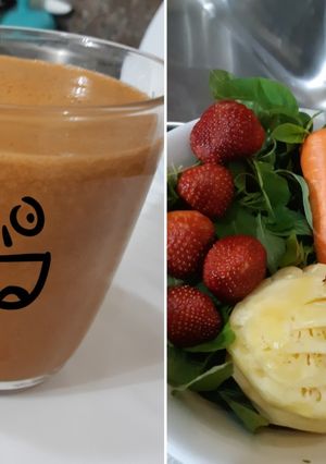 Foto resep Juice Bayam, Wortel, nanas, strawbery