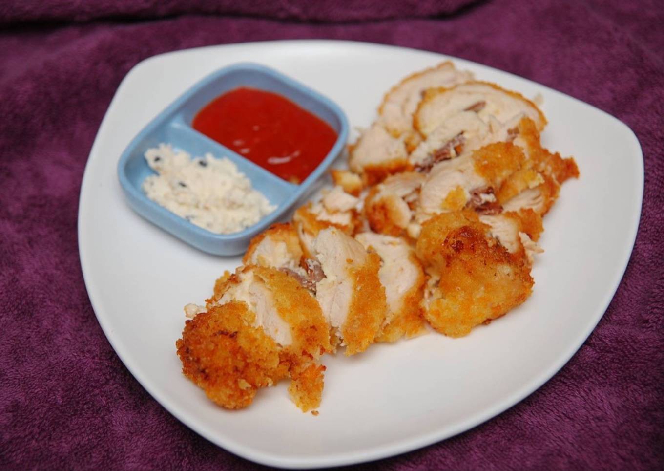 Chicken Cordon Bleu ala Carol (tanpa saos)