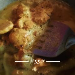A picture of Fish egg fritters with mustard sause #Cookpad.