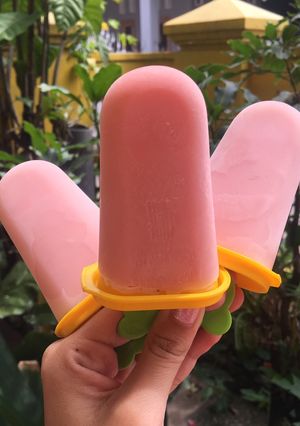 Foto resep Es Cream Strawberry