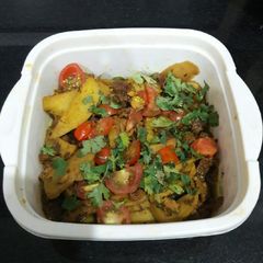 A picture of Fried Aloo Wadian.