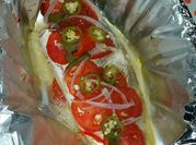 Una foto de pescado al horno