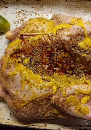 Una foto de Pollo a la mostaza
