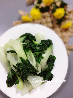 蒜炒奶油白菜 的食譜成品照片