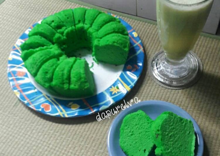 Bahan memasak Bolu Pandan Putih Telur yang Enak
