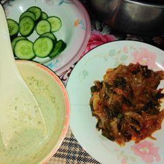 A picture of Bhindi piyaz.