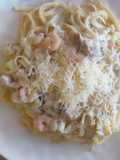 Lemon Garlic Seafood Alfredo