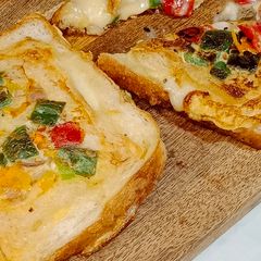 A picture of Special egg and cheese breakfast 🍳.