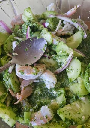 Una foto de Aguachile Verde de Camarón