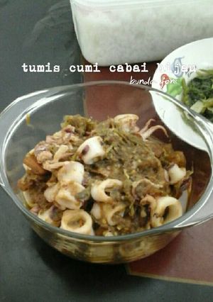 Foto resep Tumis cumi cabai hijau