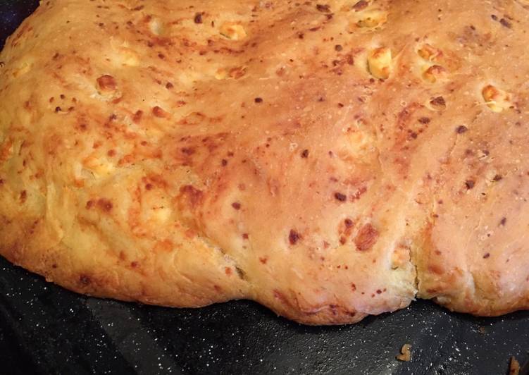 Steps to Make Super Quick Homemade Τυρόψωμο / Tyropsomo (Greek cheese bread)