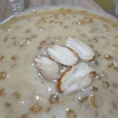 A picture of Sabudana Kheer with plum Jaggery.