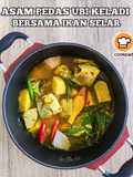 Asam Pedas Ubi Keladi Bersama Ikan Selar