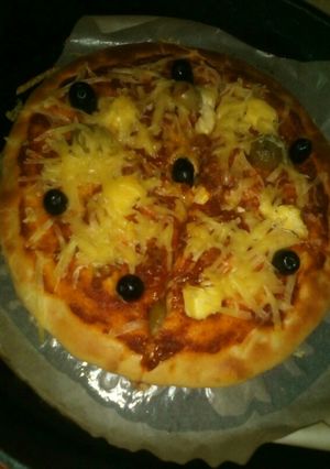 صورة لوصفة بيتزا