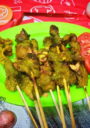 Foto resep Sate Ati Ampela bumbu kuning