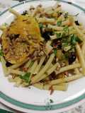 Pasta con zucca e olive