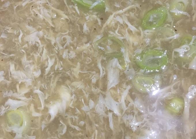 Resep Egg drop soup ala anak kost gampang banget, Enak Banget