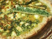Une photo de quiche aux épinards