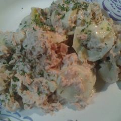 A picture of Tuna salad, unconventional.