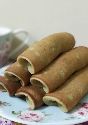 Foto resep Pancake pisang gulung