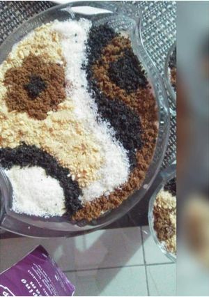 A picture of Mocha carpet pudding 😍.