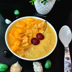 Tropical Mango Oatmeal A picture of Tropical Mango Oatmeal.