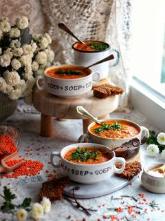 Kartoffelsuppe mit Paprika und Tomaten Rezepthauptbild