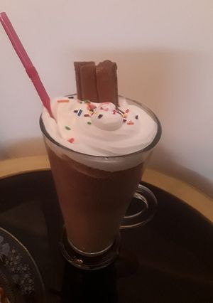 A picture of Nutella thick shake.