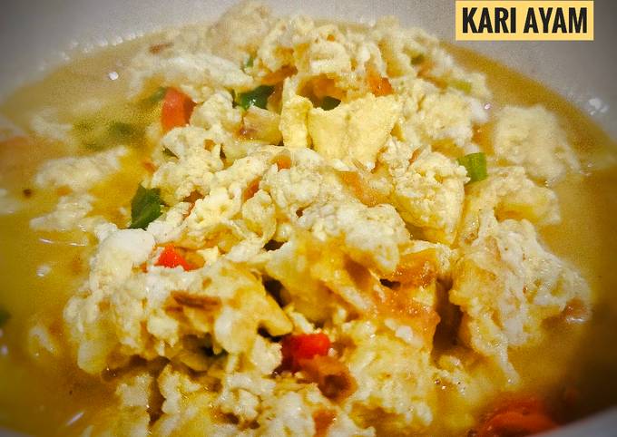 Resep Telur Orak Arik Kuah Kari Ayam Oleh Nia Dasawulan - Cookpad