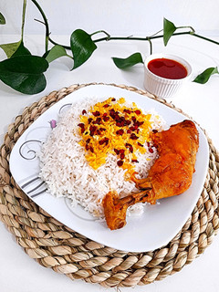 عکسی از دستور زرشک پلو با مرغ
