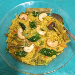 A picture of Bisi Bele Bhat (Sambhar Rice).