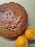 Pan d'arancio con mandorle e cioccolato