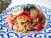 A picture of prawn salad