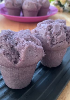 Foto resep Kue Mangkok Ubi Ungu