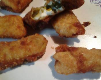 Update, Make Recipe Jalapeo egg roll poppers Restaurant Style