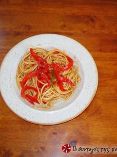 Φωτογραφία της συνταγής Μακαρόνια με πιπεριές & γλυκόξινη σάλτσα