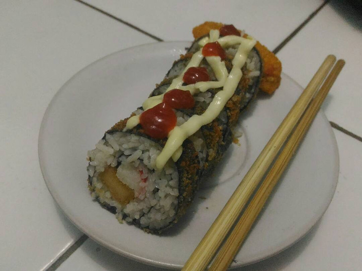Langkah Mudah untuk Membuat Crunchy Sushi Roll, Enak