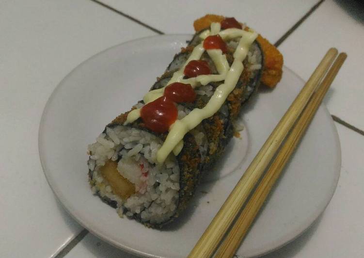 Cara Memasak Crunchy Sushi Roll Yang Renyah