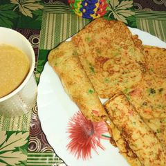 A picture of Oats Uttapam.