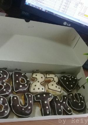 Foto resep 15. Donat Huruf (with Chesa) #BikinRamadanBerkesan