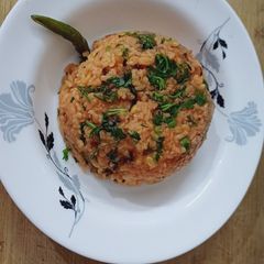 A picture of Beetroot Tomato rice.