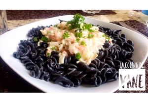 Una foto de Pasta de Tinta de Calamar con Salsa de Cangrejo
