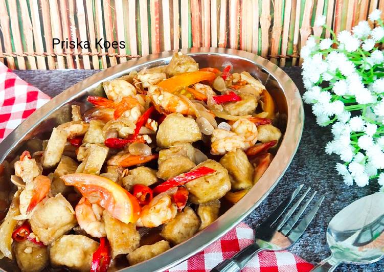 Tumis Udang Tahu Tauco Tumis Udang Tahu Tauco