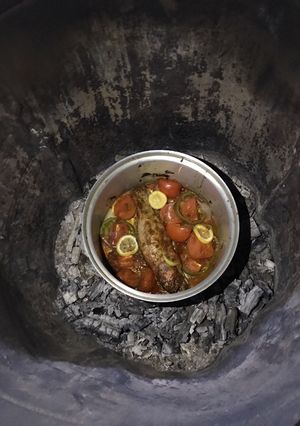 صورة لوصفة مقلوبة سمك في الميفا (التنور)