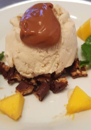 Una foto de Helado de banana